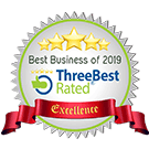 Best Business of 2019 - ThreeBest Rated - Excellence